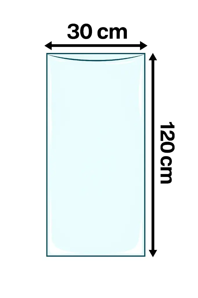 Bolsa de Plástico 30 x 120 cm (12” x 48”) Cal 150 