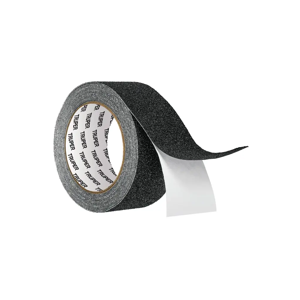 Cinta Antiderrapante Negra 2¨ x 5m con Abrasivo – Truper 12532