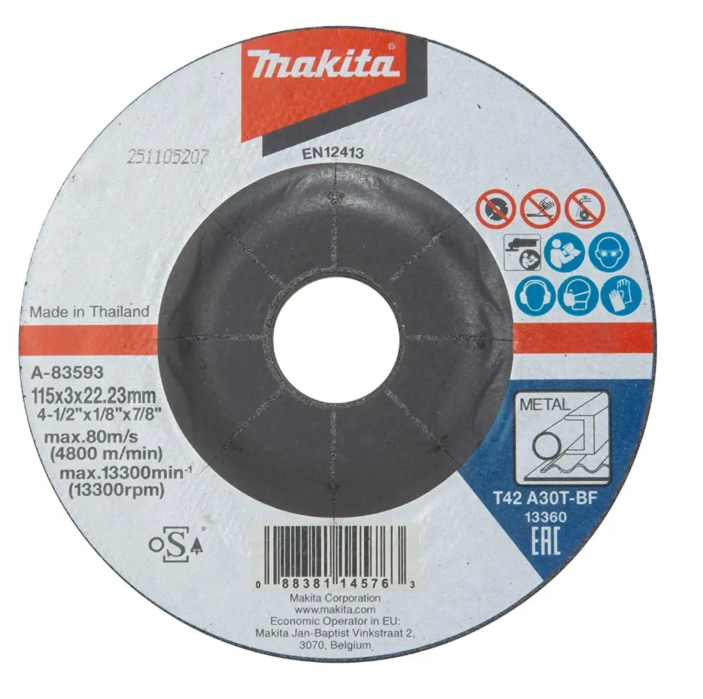 Disco Corte Metal Makita 83593 Profesional 4 1/2" B-44127