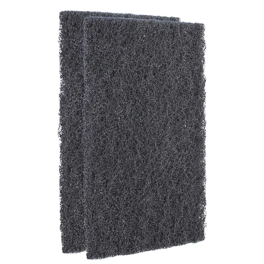 Fibra abrasiva negra para limpieza pesada 4" x 6" Fandeli 