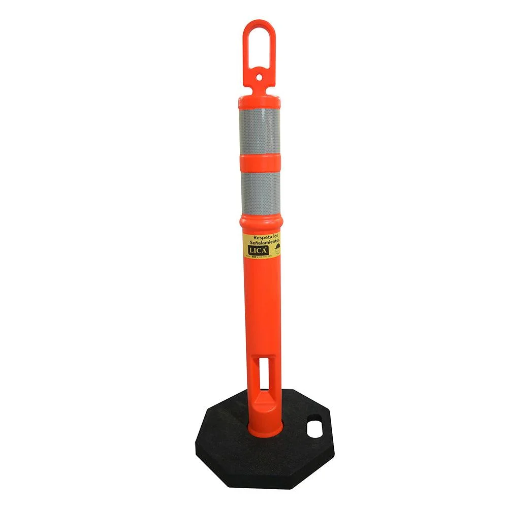 Poste con Base y Cinta Reflectante Grado Ingeniería – LICA PLCB