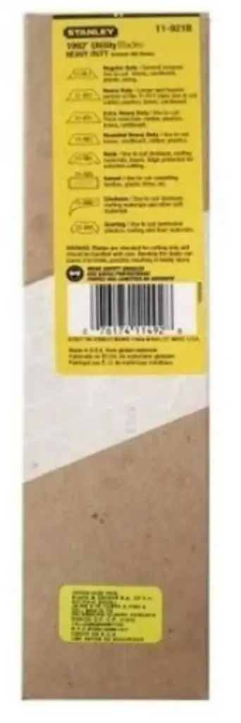 Hoja de repuesto para cuchilla Stanley 11-921B 400 piezas