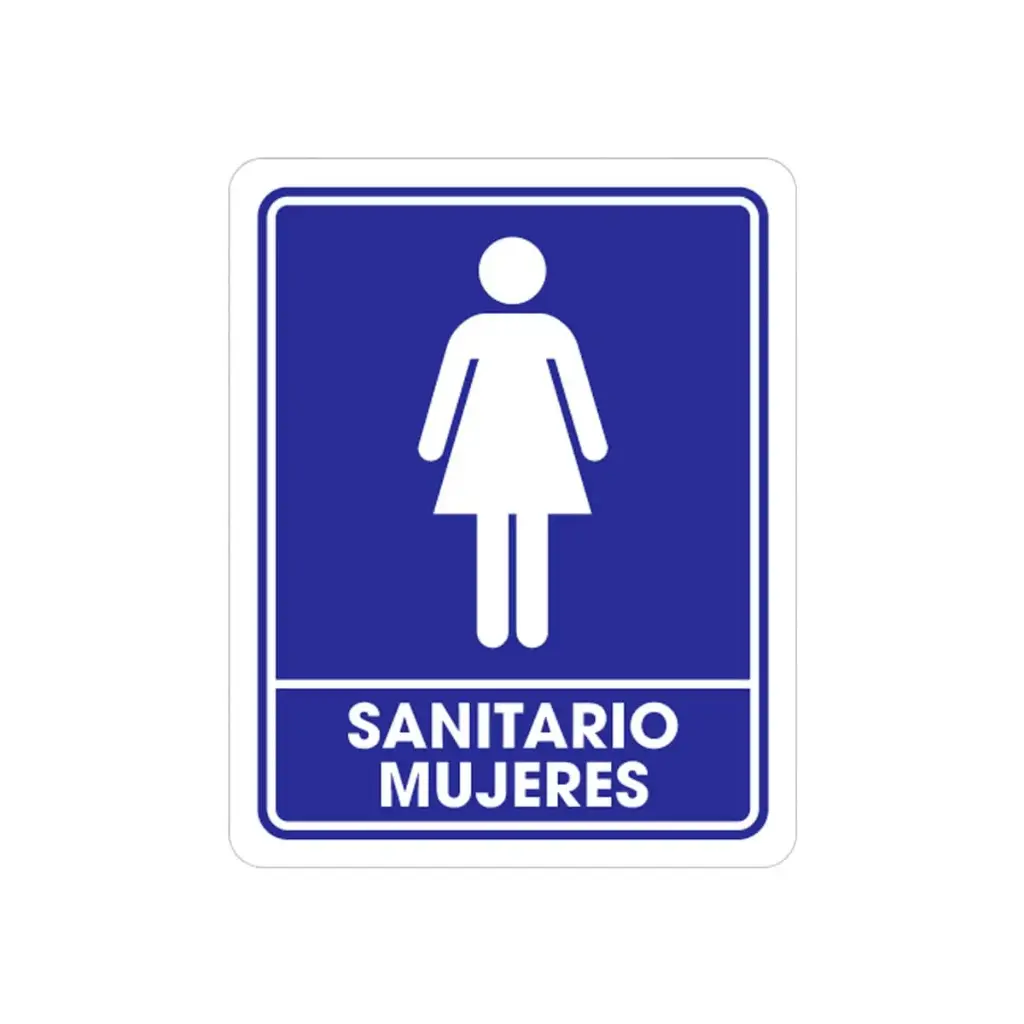 Señalamiento "Sanitario Mujeres" 25 x 35 cm