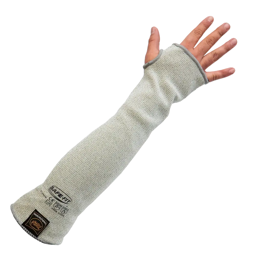 Manga de Protección Anticorte Nivel 5 y Calor Nivel 1 Tuffkut T200 con Ojal para Pulgar 