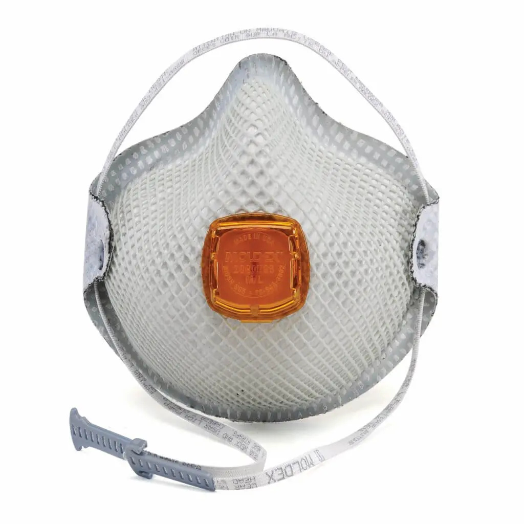 RESPIRADOR DESECHABLE MOLDEX 2800N95 CON VÁLVULA VENTEX Y HANDYSTRAP 