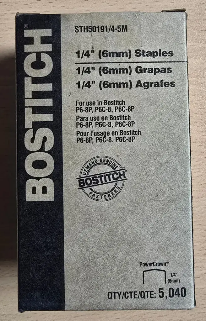 Grapas de Alta Calidad  1⁄4 X 7/16" C/5040Pcs