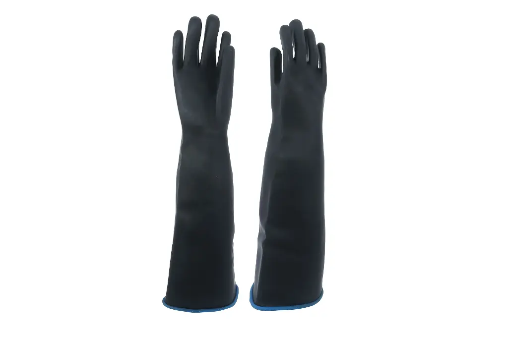 Guante Largo de Latex Negro Industrial Vitex Modelo 375