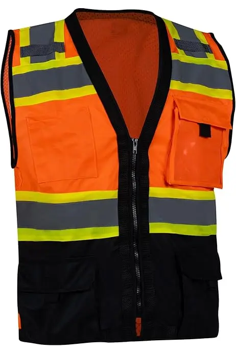 CHALECO DE SEGURIDAD PARTE BAJA NEGRA | COLOR: NARANJA UP 98-2000-O