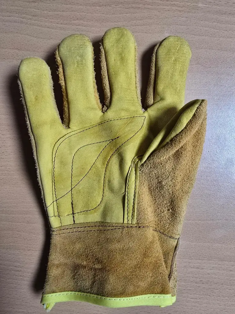 Guante Combinado de Piel y Palma de Carnaza Economico 