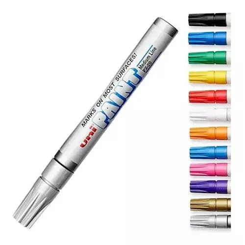 Marcador Permanente UniPaint PX-20 Punta Media – Multisuperficie