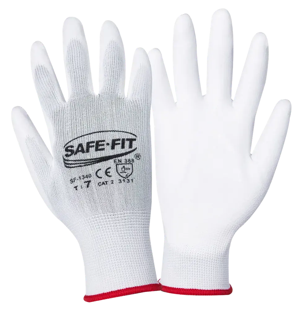 Guante Nylon Recubierto Poliuretano Blanco SF-1340 