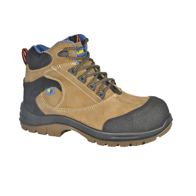 Bota de Seguridad Industrial Corte Borceguí con Casco Polimérico SF-B2010