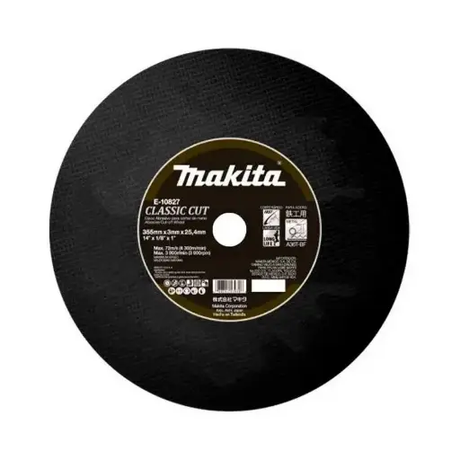 [0279-0256] Disco Corte Metal Makita E-10827-25 14" Negro Classic Cut 