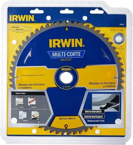 [0296-0032] Disco de Sierra Circular IRWIN 15199 10" x 80T Multicorte 