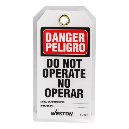 [BL-0085] Etiqueta de Bloqueo PVC “PELIGRO” 70x140 mm BL-0085 