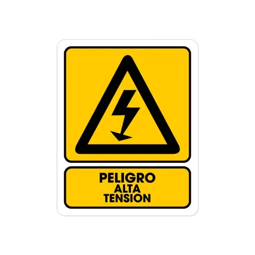[TS0140] Señalamiento "Peligro Alta Tensión" – 25 x 35 cm