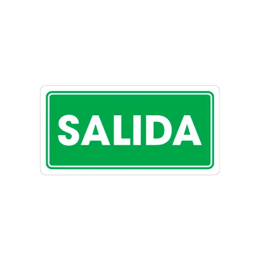 [TS0010] Señalamiento "Salida" – 15 x 30 cm