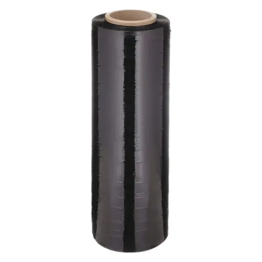 [SF18X1200C60BK] Película Stretch Film Negra 18" x 1200' Calibre 60 – Uso Manual