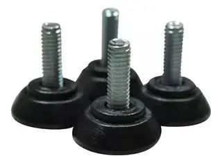 [AG-G3131B] Pata Niveladora Rosca 1/4"-20 x 1" – Base Plástica 7/8" 
