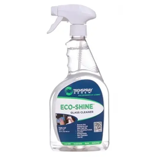 [16R1542] Limpiador de Superficies y Vidrios Techspray Eco-Shine 1505-QT – 1 Qt (0.95 L) con Atomizador 