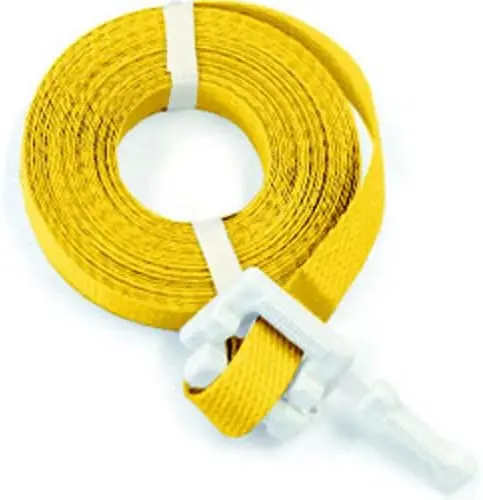 [181040] Fleje Pre-Cortado de Polipropileno 1/2" x 17’ Amarillo con Hebilla  181040 