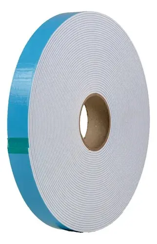 [ZO0016] Cinta Doble Cara de Espuma Blanca Acrílica 1" x 66M Blanca – ZO0016
