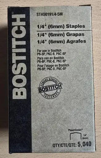 [STH50191/4-5M] Grapas de Alta Calidad 7/16" X 1⁄4  C/5040Pcs