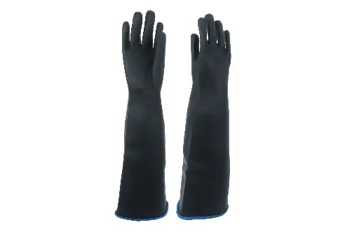 Guante Largo de Latex Negro Industrial Vitex Modelo 375