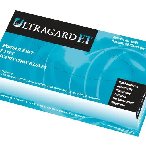 Guante Desechable Largo 12¨ Alta Resistencia Latex Azul 14Mil UltraGard Con 50pcs