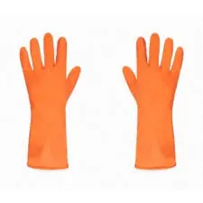 GUANTE DE LATEX DE COCINA NARANJA 