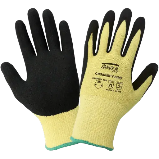 Guante Anticorte Nivel 3 con Recubrimiento de Nitrilo y Resistencia al Calor – CR588MFY 