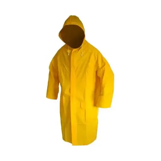 Gabardina Impermeable PVC 0.35 mm Amarilla 10-500 