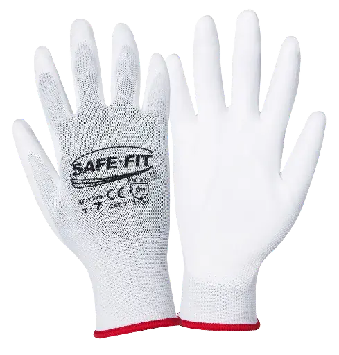 Guante Nylon Recubierto Poliuretano Blanco SF-1340 